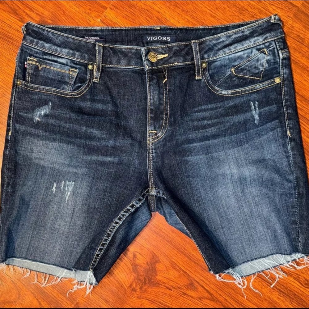 VIGOSS WOMEN’S SHORTS 31” Waist CUT OFF THE CHELSEA SKINNY FIT JEANS